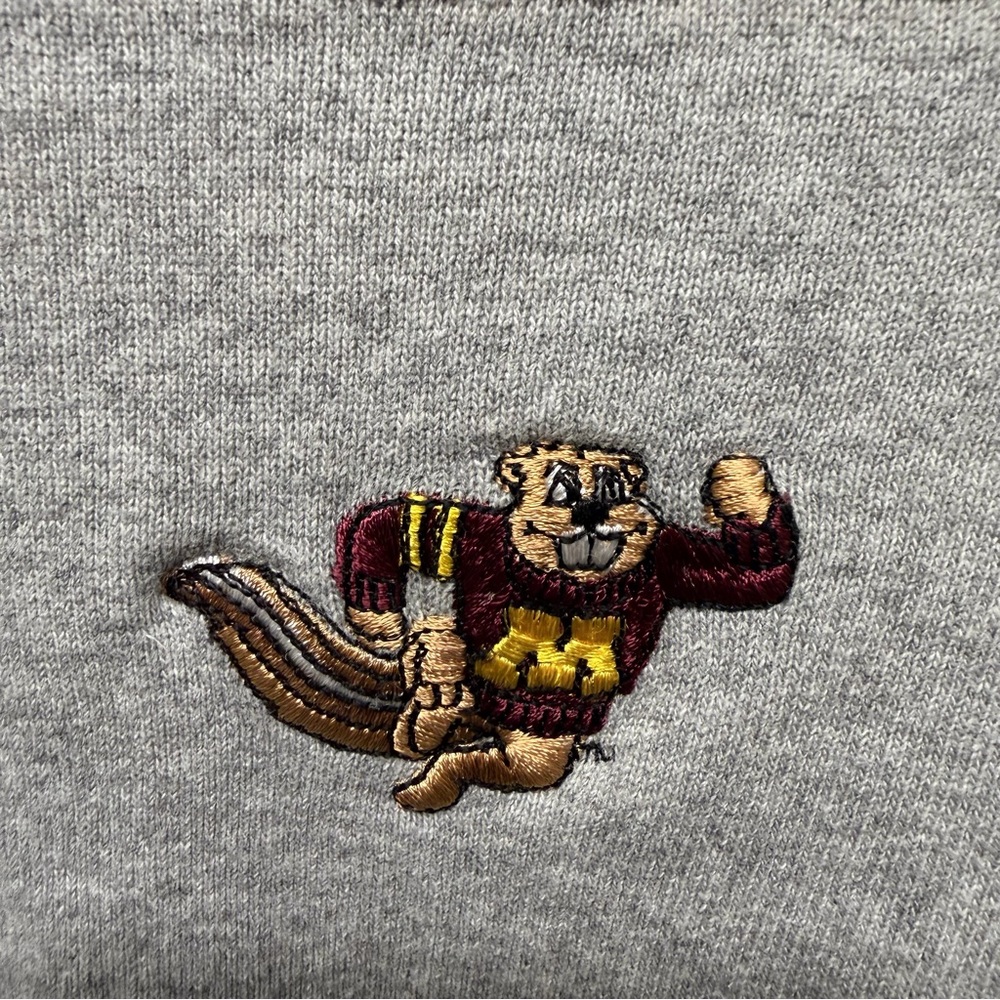Size L - VTG Champion Athletic Minnesota Gophers Crewneck University Embroidered - Picture 6 of 11